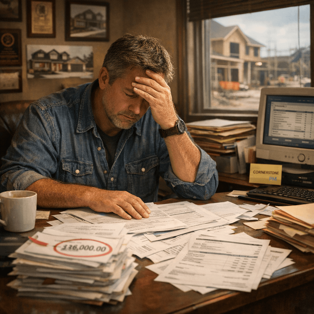 Small-to-mid home builder reviewing the implementation cost of NEWSTAR home builder software