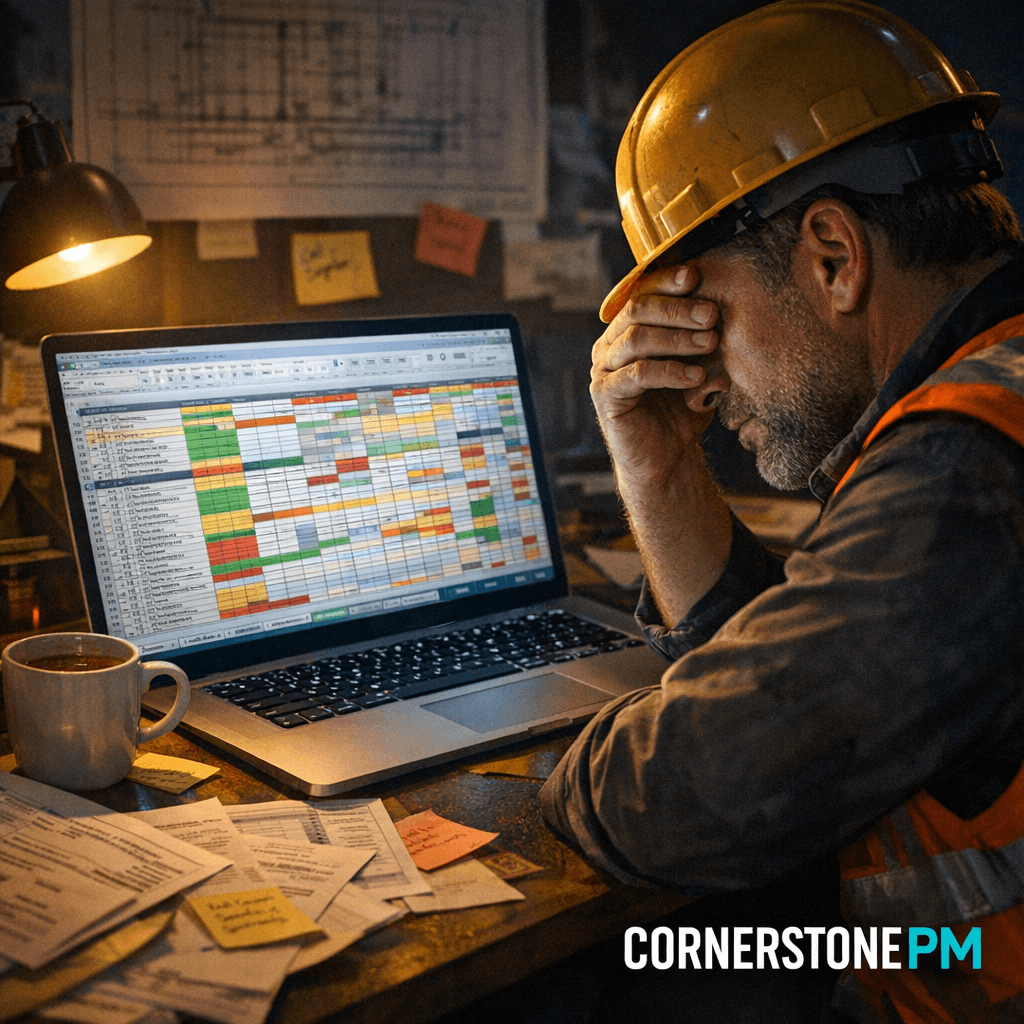 Spreadsheet-based construction scheduling killing the home builder's schedule