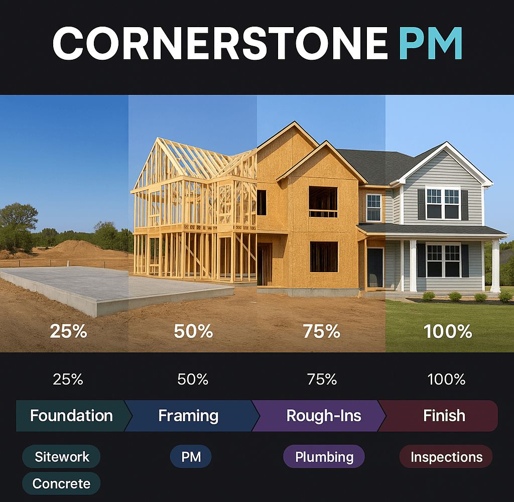 Subcontractor scheduling software with Gantt visual timeline for production home builders